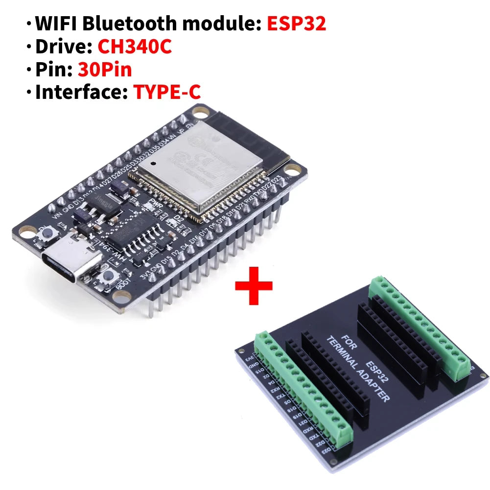ESP32 -32D Development Board Wireless WiFi Bluetooth module Ultra-Low Power Consumption Dual Core 30Pin ESP 32 for Smart Home ﻿