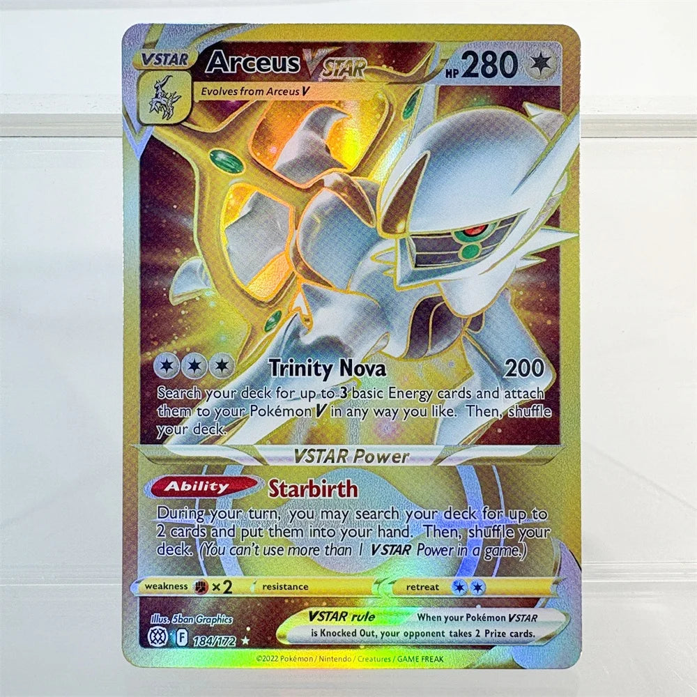 PKM Holo Proxy Cards Blaziken Vmax Aerodactyl Vstar Arceus Beedrill Mew Foil Cards PTCG PROXY The Best Gift for Collectors