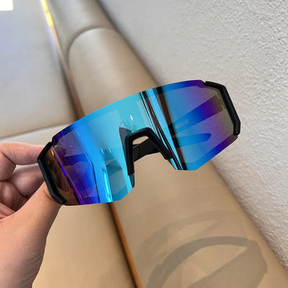 1/2pcs Oversized Wrap Frame Fashion Glasses Y2K Fashion Glasses Unisex Eyewear for Music Festivals Casual Eyewear