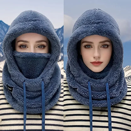 1/2pcs Winter Warm Balaclava Thermal Windproof Ski Hood Motocycle Face Cover Polar Fleece Adjustable Cycling Neck Cover Mask