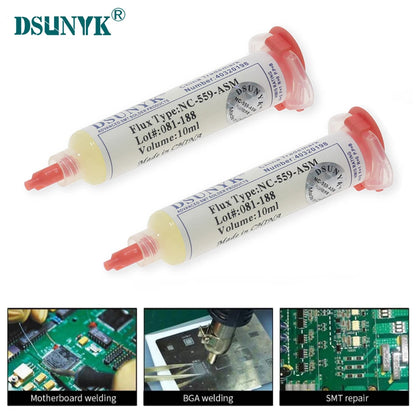 Original NC-559-ASM 10cc Flux No Clean Flux for Soldering SMD BGA Reballing Soldering Welding Flux Solder Paste