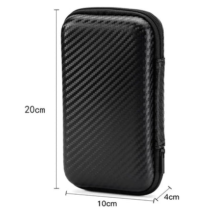 Portable EVA Phone Charger Shaver Zipper Bag Protection Case Hard Disk Data Cable Headphone Storage Pocket Pouch