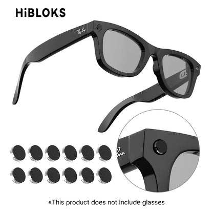 HIBLOKS For Ray-Ban Meta & Gen 2 Wayfarer RW4012/RW4008/RW4006 Skyler Headliner & Oakley Meta HSTN Smart Glasses Shading Sticker