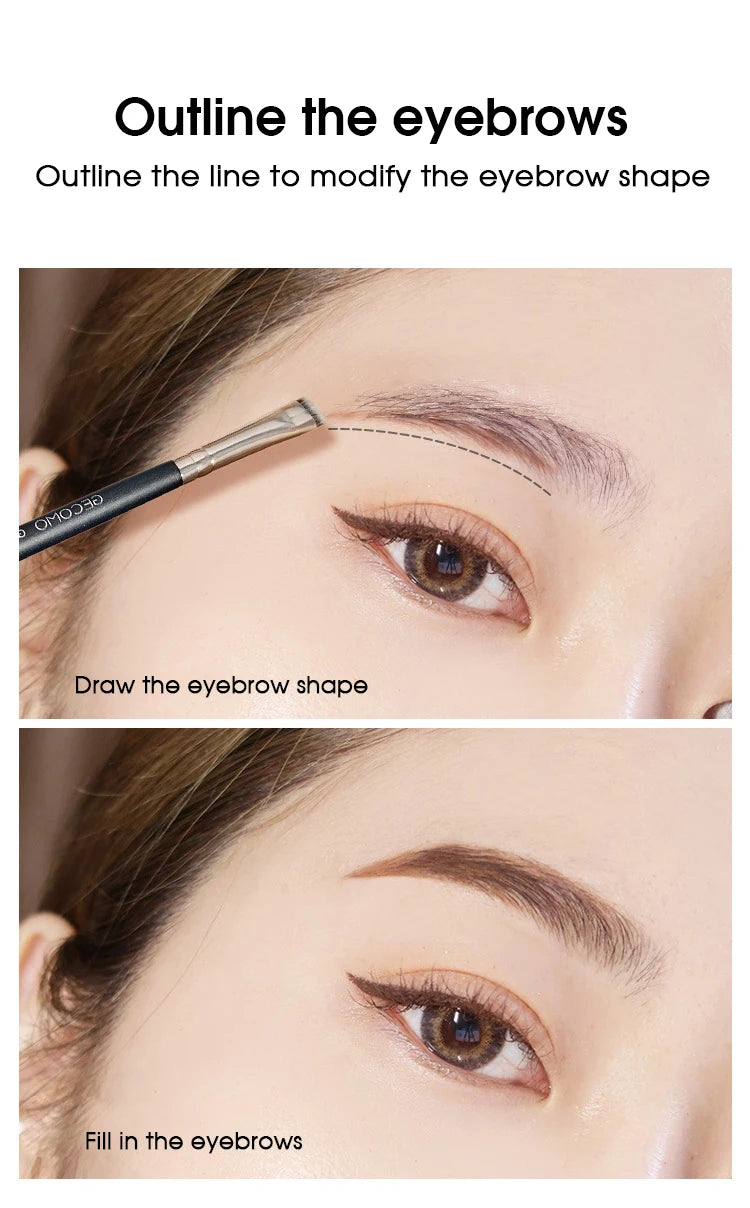 Eyeliner brush eyebrow brush do not eat powder easy overhand blade flat head brush circular arc brush eye repair makeup brush