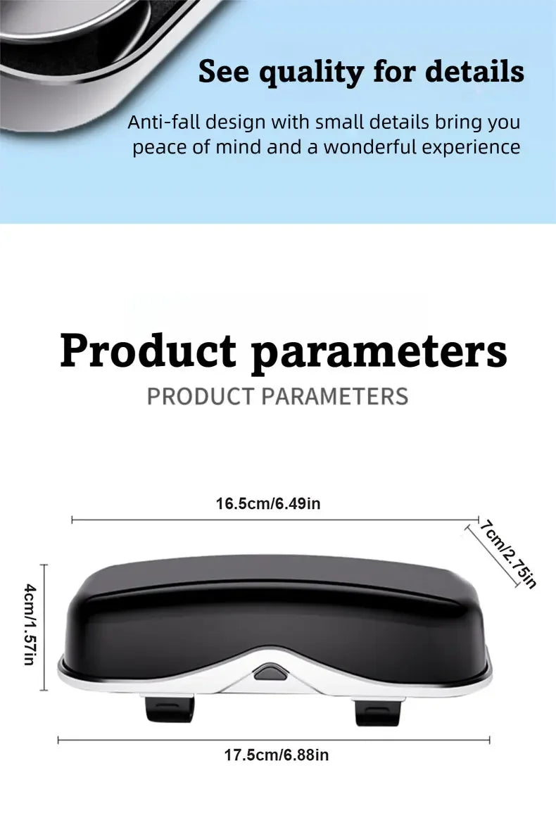 Multifunctional Car Sun Visor Glasses Holder, Portable Eyeglass Storage Box