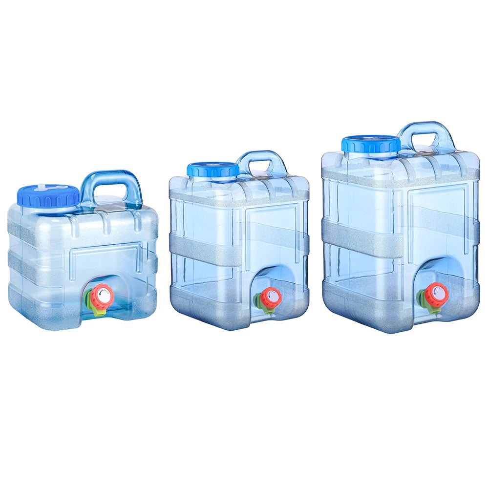 7.5/10/15L Drinking Water Container with Spigot Leakproof Camping Water Tank Large Capacity Water Storage Carrier for Hiking Car