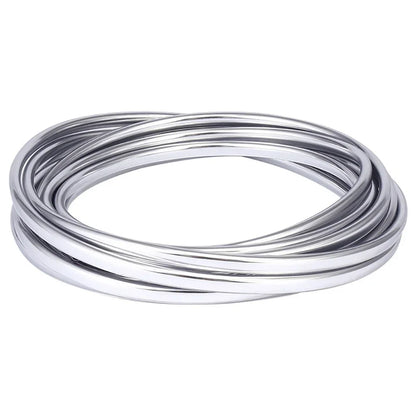 2/5/10M Chrome Car Door Edge Protection Strip Auto Door Anti Collision Strip Door Moldings Trim Adhesive Scratch Protector