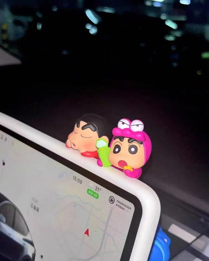 New Crayon Shin-Chan Blind Box Animation Figurine Hippers Mobile Phone Car Decoration Figurine Pendant Gift Anime Periphera Gift