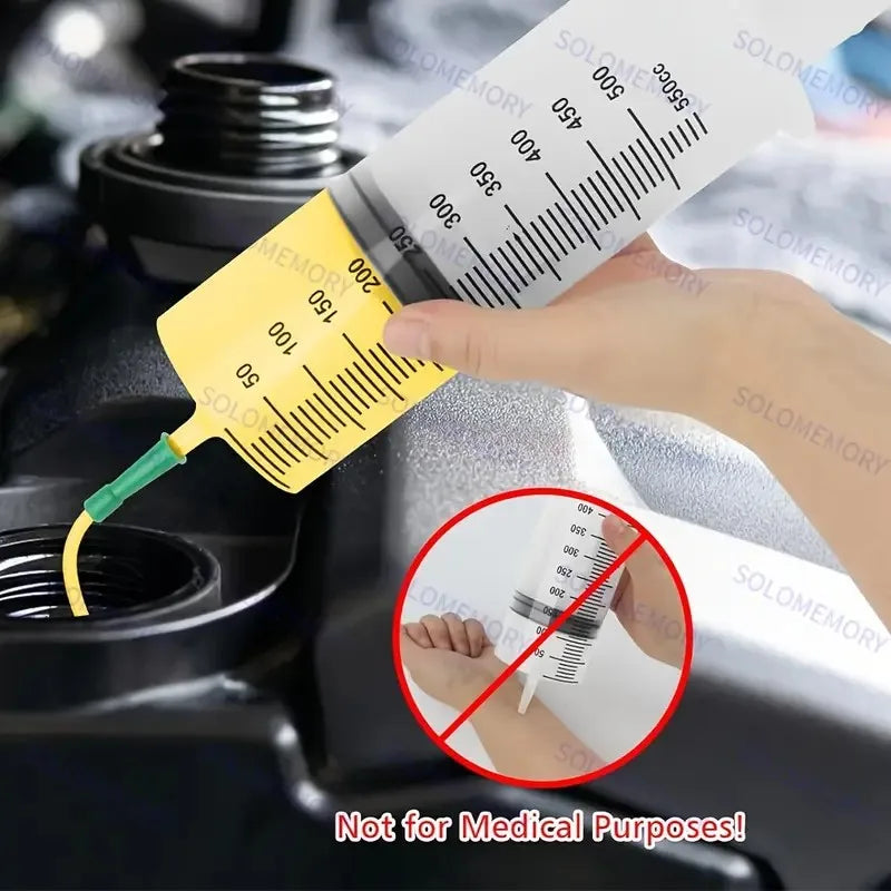 Durable Large Capacity Plastic Syringes - 100ml, 150ml, 250ml, 350ml, 550ml, 1000ml | Transparent Body with 99.82cm Measure