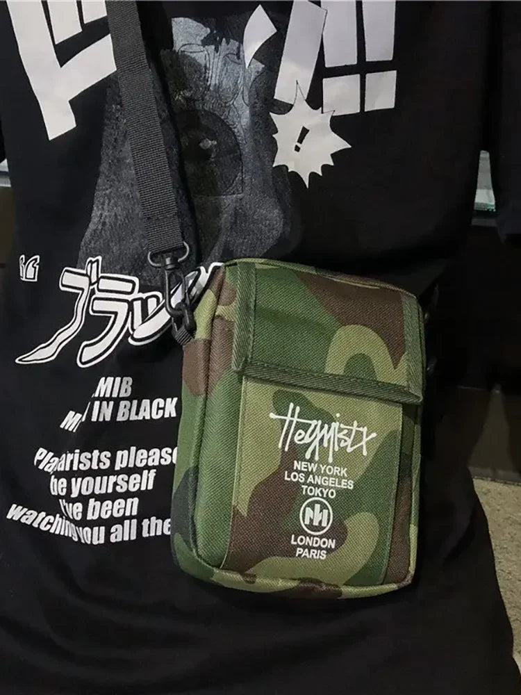 STUY Street Hip Hop Shoulder Slung Mobile Phone For Teenagers Japanese Classic Small Bag Magazine