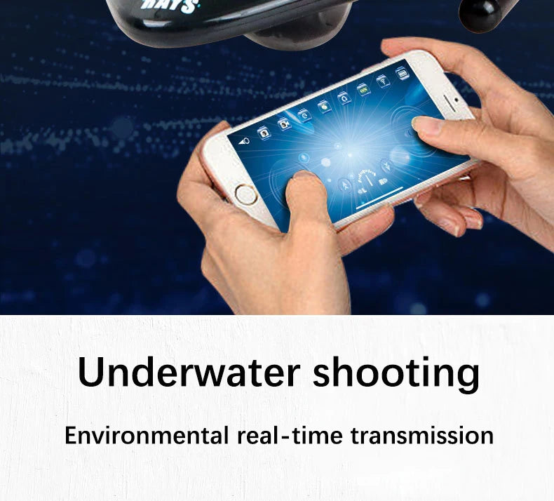 6CH RC Boat with Submersible Underwater Camera Remote Control Wifi FPV Remote Control Boats Radio Control Toy for Boys Kid Gifts