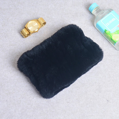 Women Handmade Stretch 100% Real Rabbit Fur Scarf Knit Genuine Rex Rabbit Fur Headbands Girls Natural Rabbit Fur Ring Scarves