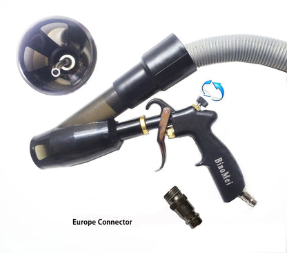 Car Interior Detailing Air Blow Tornado Gun & Vacuum Gun, Cleaning Tornado Gun Quickly Blasts Dirt and Dust