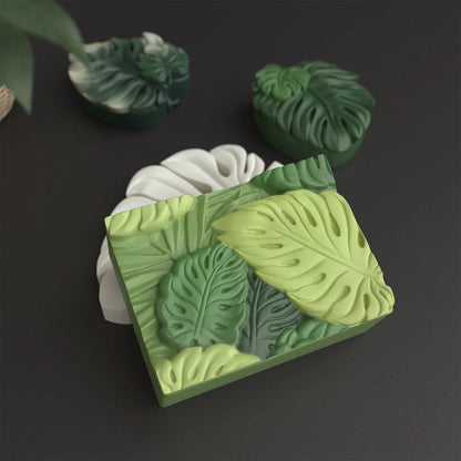 3D Tropical Leaves Silicone Mold for Handmade Soap Candle Resin Macking Molds DIY Art Crafts Aromatherapy Gypsum Ornaments Mould