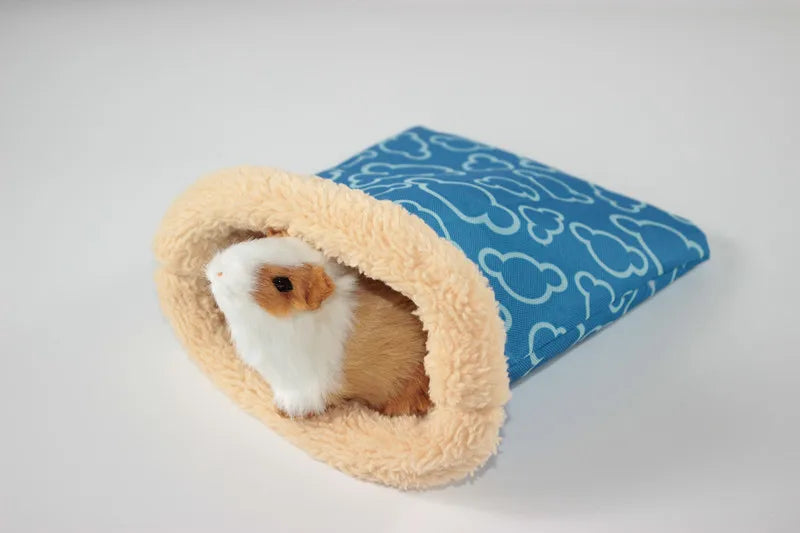 1 PC Random Color Small Pet Hamster Guinea Pig Small Nest Pet Hedgehog Squirrel Hamster Bed Comfortable Warm House for Winter