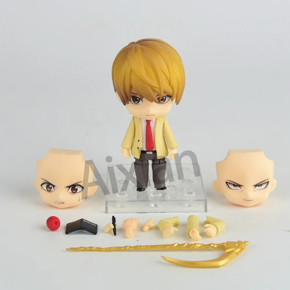Aixlan#1160#1200 DEATH NOTE Figure Yagami Light Cute Edition 10CM L·Lawliet PVC Action Figure Amine Toygift Collectible Figurine