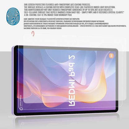 For Redmi Pad 2 Tempered Glass Screen Protector On Xiaomi Redmi Pad 2 11-inch Bubble-free Anti Scratch HD Film 2 Pieces