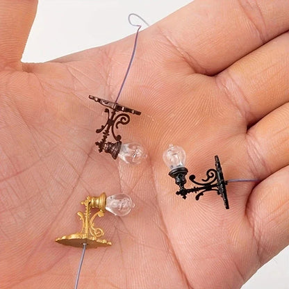 1Pc Model Wall Lamp Moss Micro Landscape Decoration Lamp Architectural Sand Table Model Wall Lamp Material