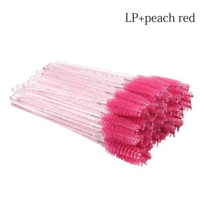 100/200pcs Crystal Eyelash Makeup Brush Eyelashes Extension Microbrush Mascara Applicator Spoolie Brushes Lash Tech Supplies