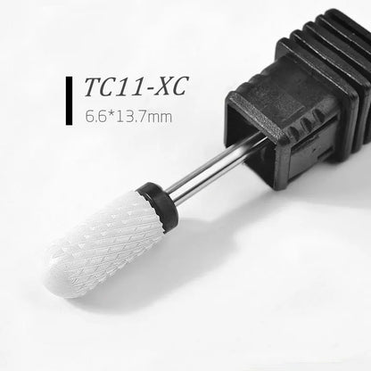 1/5pcs Ceramic Nail Drill Bits Milling Cutter Nail Files Grinding Head Electric Pedicure Manicure Polish Cuticle Clean Nail Tool