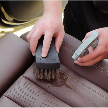 Horsehair Leather Cleaning Brush Genuine Horsehair Detailing Brush Car Interior Detailing Tools For Car Cleaning And Washing