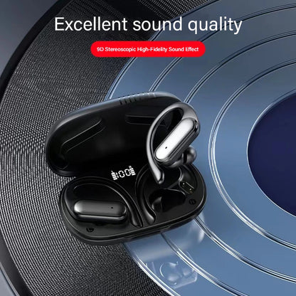 The A520 wireless Bluetooth headphones feature high-quality, high-definition sound, stereo earbuds, sweat-proof touch lights