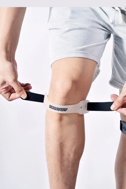 Adjustable PVC Knee Patellar Band Tendon Support Strape Brace Shock Absorption Compression Strap Pads Sport Protection