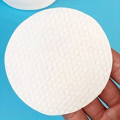 300/600pcs Round Facial Cleansing Pads High-Quality Makeup Remover Wipes Hypoallergenic Lint-Free Round Pads Light Beige