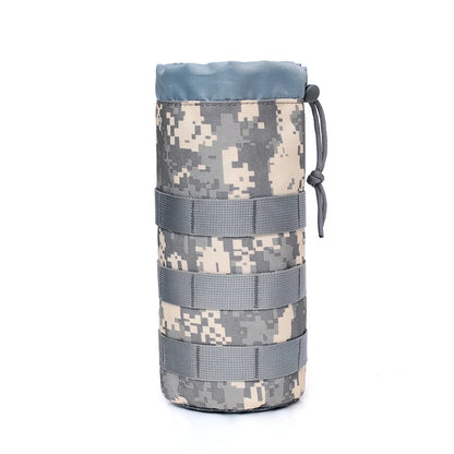 Outdoor Molle Water Bottle Bag Pouch Holder Travel Camping Hiking Cycling Fishing Hunting Water Bottle Kettle Carrier