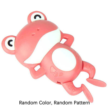 Baby Cute Animal Swimming Frog Shower Clockwork Toys When Baby Bath in Bathroom Baby Water Toy for Kids Clockwork Bath Toys Gift