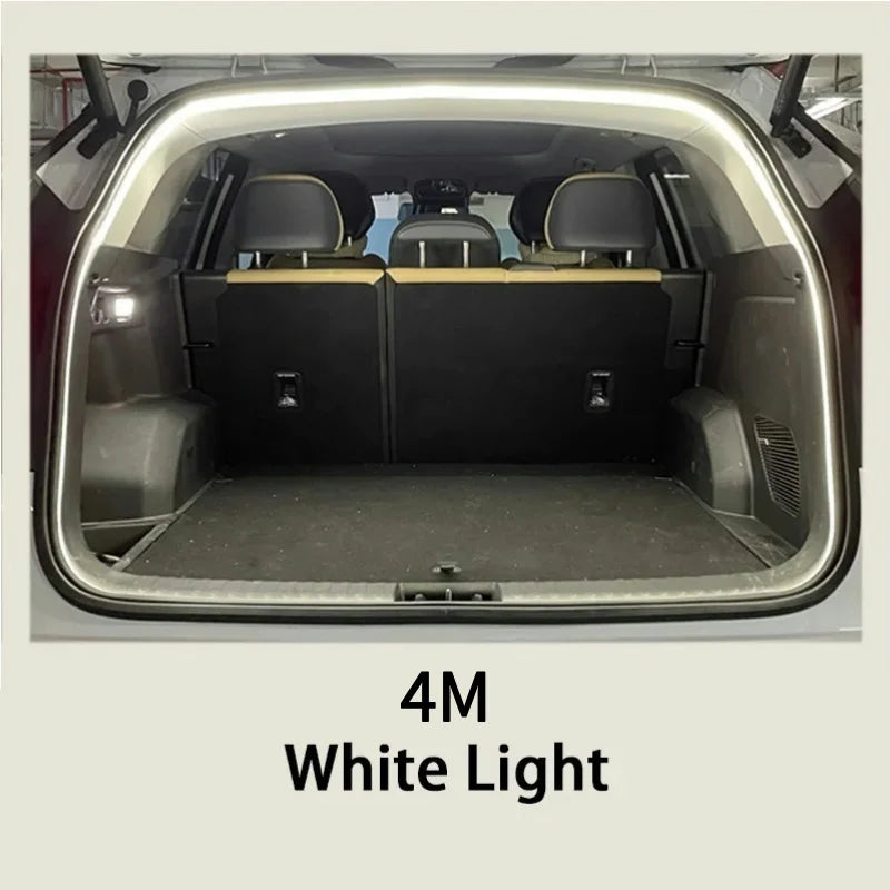 12V Dynamic Flowing Car Trunk LED Strip High-Brightness Wiring Automatic Sensing Tailgate Light Strip Tool-Free Installation