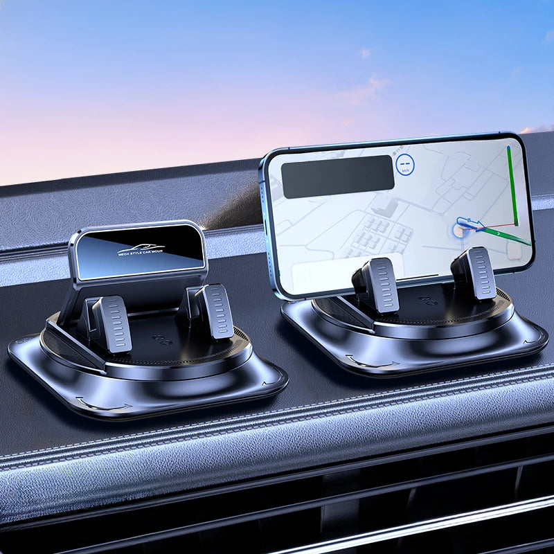 Kebidumei Car Phone Holder Car Dashboard Support Bracket Mount Anti-Slip Pad Universal 360 degree Rotatable Navigation Holder