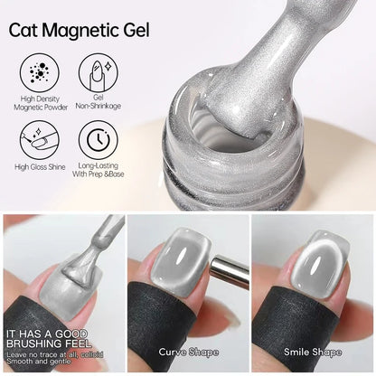 UR SUGAR 15ml Cat Magnetic Gel Nail Polish 30 Colors Semi Permanent Magnetic Gel UV/LED Soak Off Painting Vanrish Design