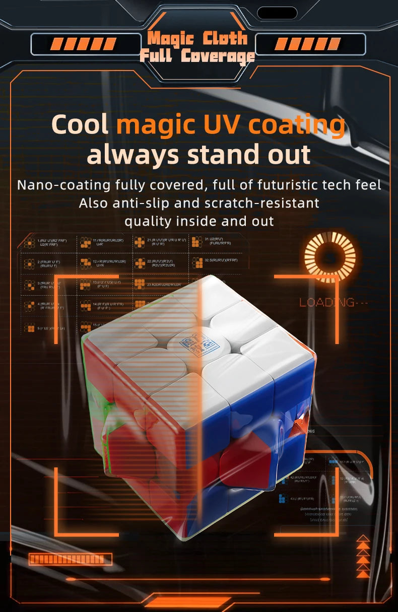 Meilong 3M V2 3x3 Magnetic Magic Cube Magnetic Lite / Standard / UV Speed Professional Puzzle Toys For Children Kids Gift Toy