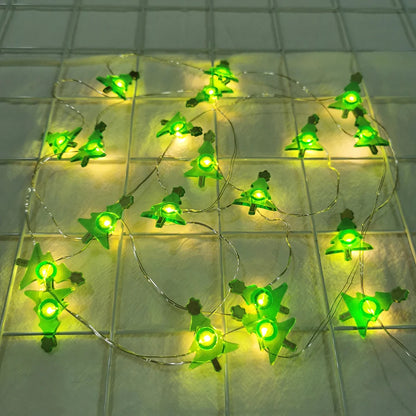 Runtowo Santa Claus Snowman LED Light String Christmas Decoration For Home Xmas Tree Ornament 2025 Navidad Gift 2026 New Year