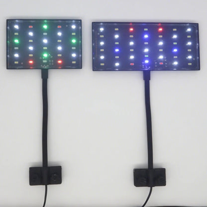 USB Aquarium LED Light Full Spectrum Aquatic Plant Grow Lamp Fish Tank Adjustable Brightness Dimmable Timed 360° Rotatable Light