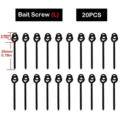 Carp Bait Screws With Ring Mirco Swivel Carp Bait For Carp Ronnie Rig Zig Chod Boilies Screws Carp Hiar Rig Terminal Tackle