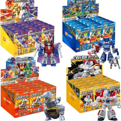 Blokees Transformation Optimus Shockwave Prime Megatron Starscream Bumblebee Anime Figure Robot Assembly Toys Blind Box Gifts