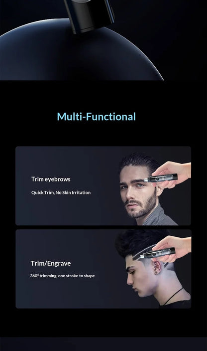 Portable Nose Ear Hair Trimmer Electric Clipper for Men Women Rechargeable Painless Hair Removal Kit