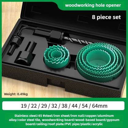 BAOLIAN Hole Saw Set,Metal Core, 19-64/64-127/19-127mm Saw Cup Wood Crown, Drill Bit for Wood ,Woodworking Tools