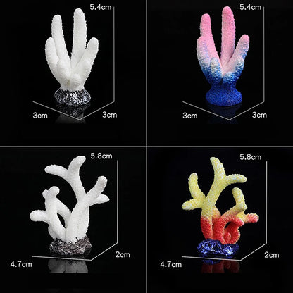 Artificial Coral Fish Tank Decoration Emulates Starfish Resin Reef Landscape Aquarium Decoration Craft Tabletop Decoration