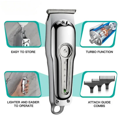 2026 New Hair Trimmer Professional Hair Clipper Rechargeable Hair Cutting Machine Cordless Portable Trimmer for Men