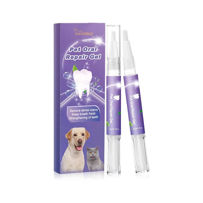 Pet Oral Care Gel for Dogs Cats Deep Cleaning Teeth Stain Remover Fresh Breath Dental Hygiene Plaque Control Water Additive