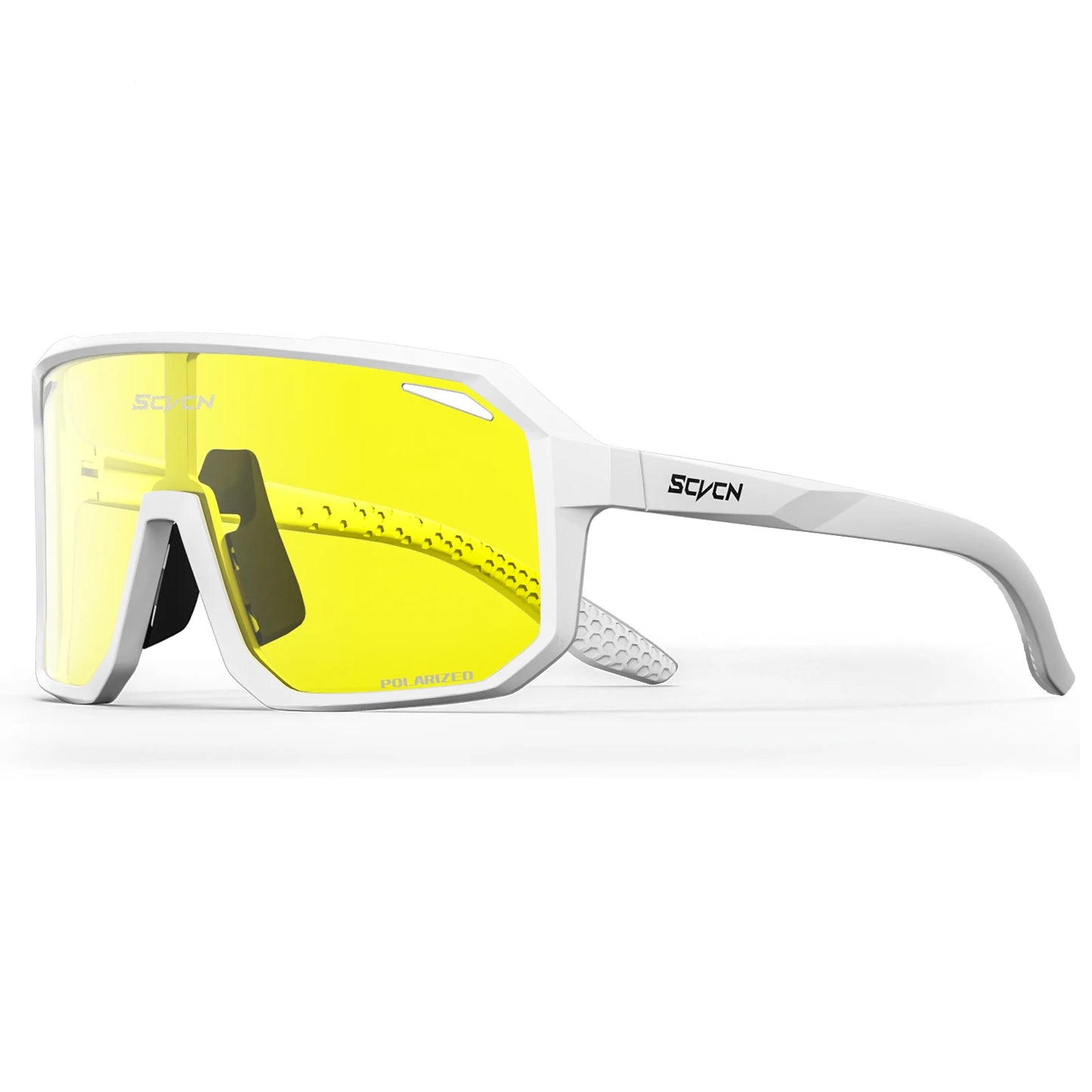SCVCN New Yellow Polarized Cycling Sunglasses Men Bike MTB Driving Glasses Women Outdoor Sports Hiking Fishing UV400 Glasses