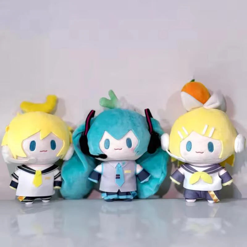 Hatsune Miku Plush Toys Keychain Kagamine Len Rin Backpack Anime Peripheral Cute Stuffed Doll Bags Decoration Girl Birthday Gift
