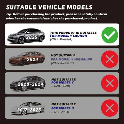 For Tesla ModelY Juniper 2025 Car Central Control Side Anti Kick TPE Waterproof Anti-dirt Full coverage Anti Kick Protective Mat