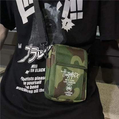 STUY Street Hip Hop Shoulder Slung Mobile Phone For Teenagers Japanese Classic Small Bag Magazine