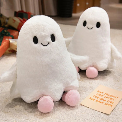 Cute White Little Ghost Plush Toy Soft Ghost Halloween Party Supplies Decorations Festival Collection Festival Gifts For Friends