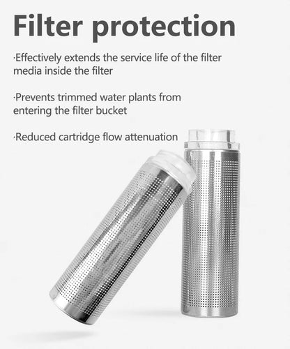 12/16mm Aquarium Inflow Inlet Filter Stainless Steel Mesh Net Guard Fish Tank Filter Accesories Intake Strainer Prefilter cover