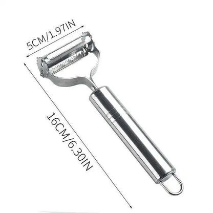 1PC Stainless Steel Flat Edge Peeler Potato Peeler Slicer Knife Watermelon/Melon Grater Kitchen Multi-Purpose Tool